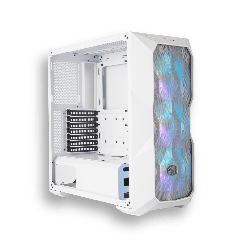 16211 COOLER MASTER TD500 MESH BLANCA +3 FANS ARGB - Imagen 1