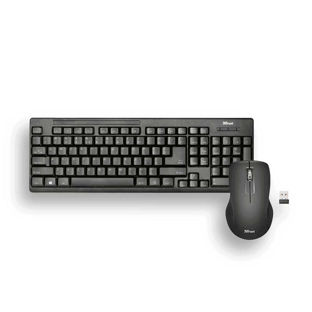 21015 TECLADO+MOUSE TRUST ZIVA INALAMBRICO - Imagen 1