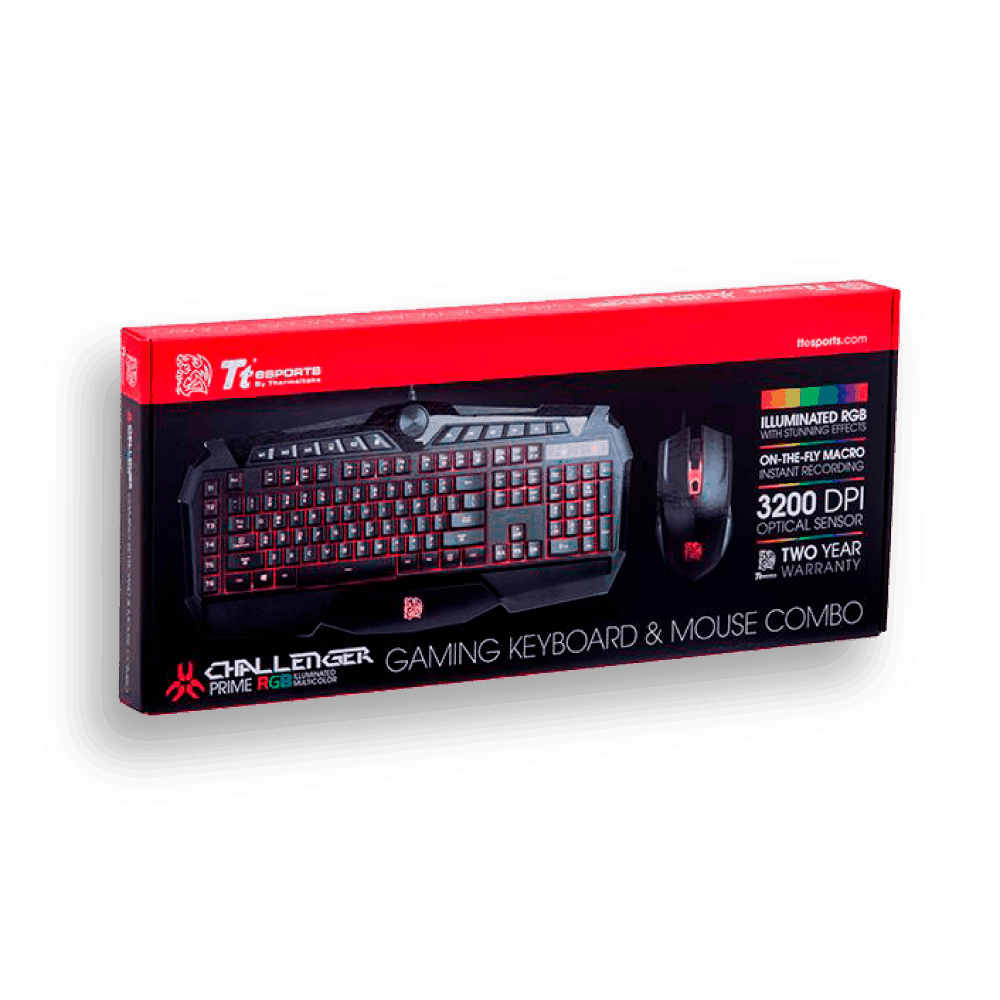 21016.2 TECLADO+MOUSE THERMALTAKE CHALLENGER PRIME RGB - Imagen 1