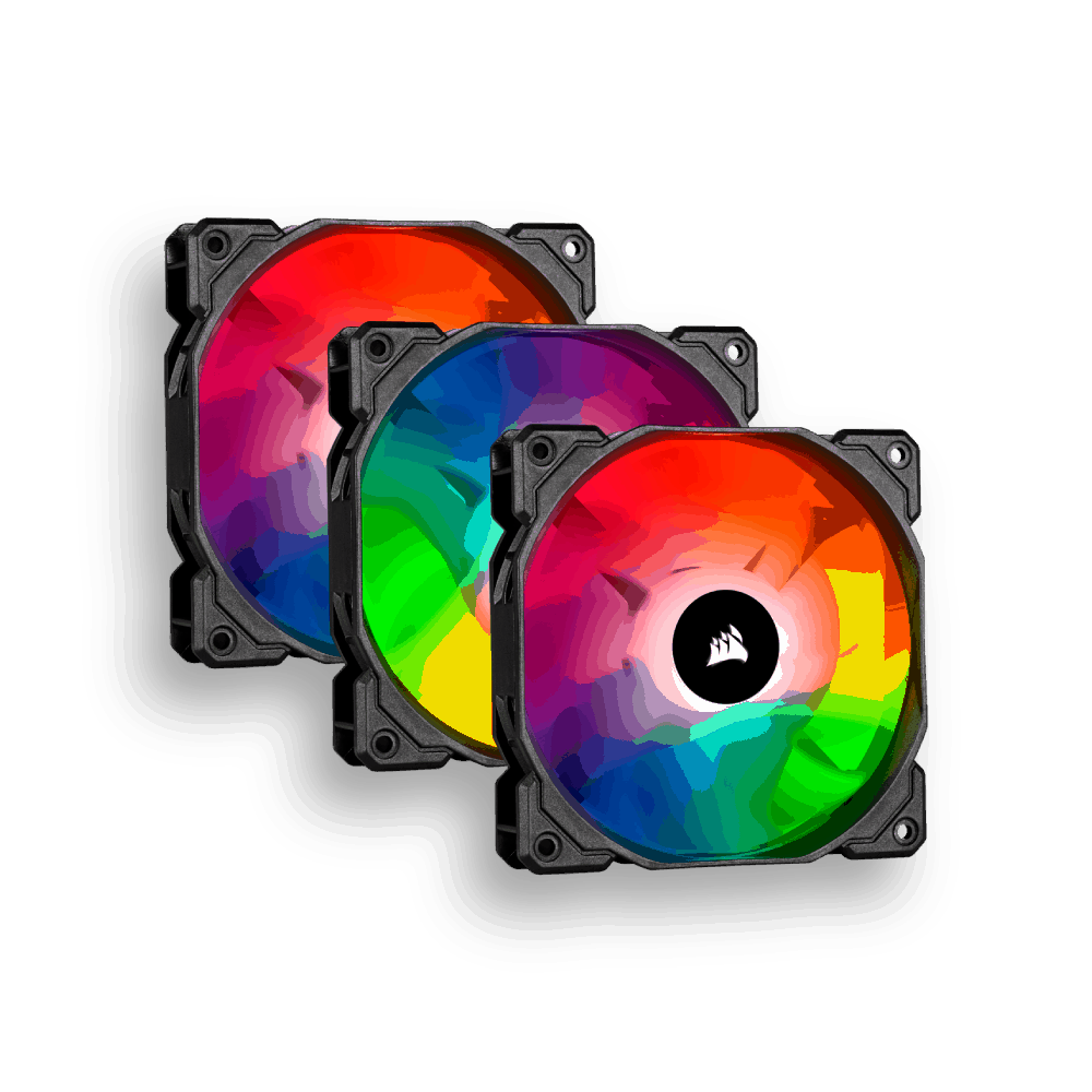 26074 VENTILADOR CORSAIR SP120RGB PRO+CNTRL x3 - Imagen 1