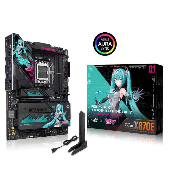 h732 (10) ASUS ROG STRIX X870E-H GAMING WIFI7 HATSUNE MIKU EDITION - Imagen 1