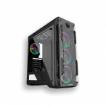 GAMEMAX OPTICAL G510BK + 4 FANS RGB