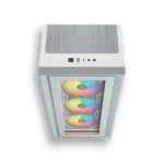 CORSAIR ICUE 4000X BLANCA + 3 FANS  RGB - Imagen 3