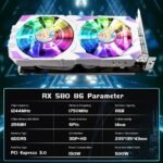 ARDIYES RX 580 DE  8GB DUAL FAN OC ARGB - Imagen 4
