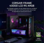 CORSAIR FRAME 4000D LCD RS BLACK - Imagen 2