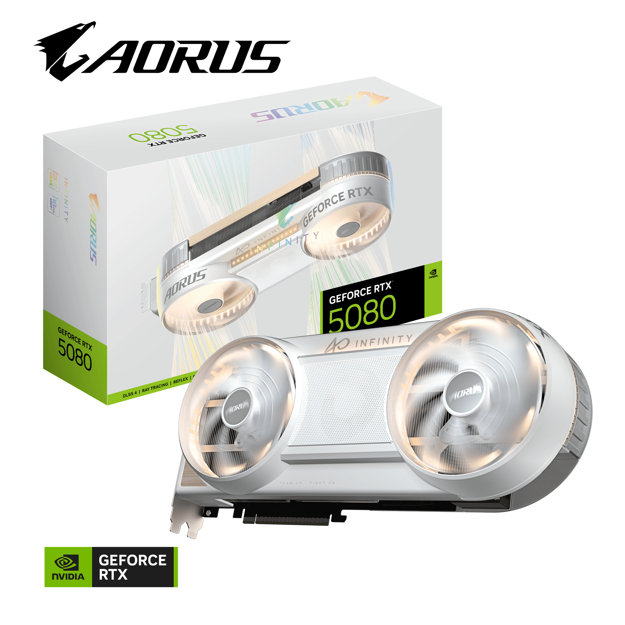 AORUS GeForce RTX™ 5080 INFINITY WOOD 16G_02 AORUS RTX 5080 INFINITY WOOD 16GB - Imagen 1